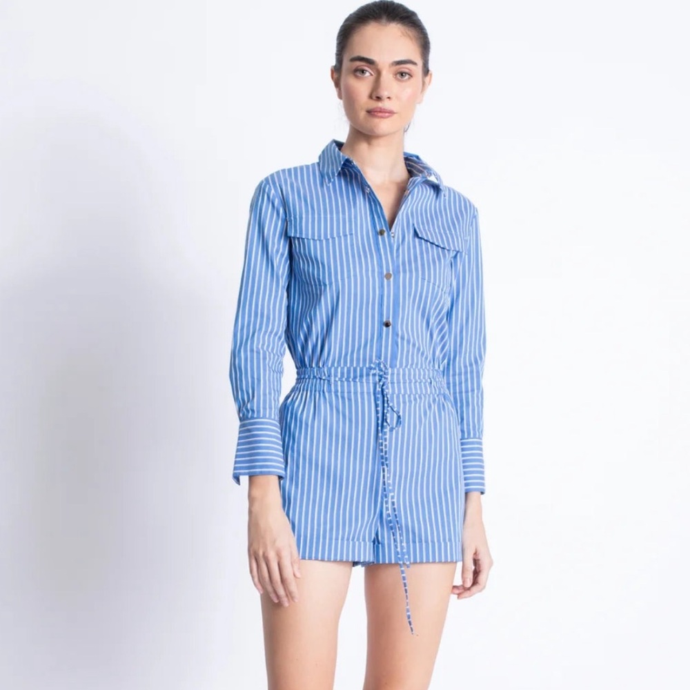 Karina Grimaldi Reed Poplin Romper